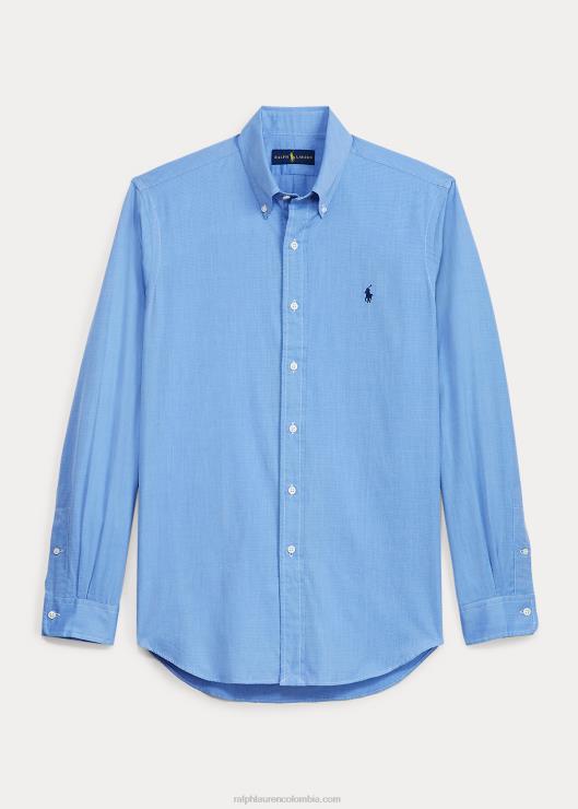 camisa de popelina de corte clásico hombres azul Ralph Lauren 2XR2V8648
