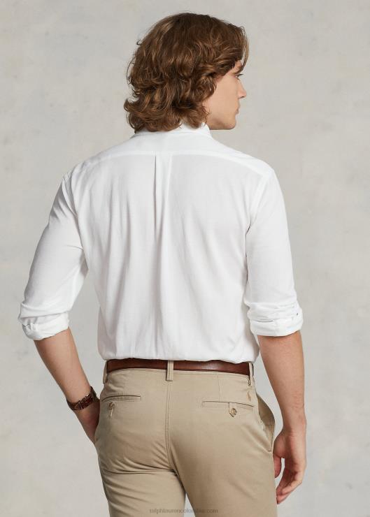 camisa de punto oxford hombres blanco Ralph Lauren 2XR2V899