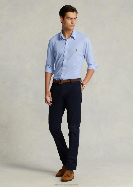 camisa de punto oxford hombres puerto isla azul Ralph Lauren 2XR2V900
