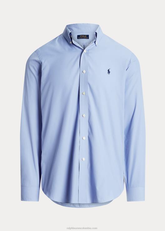 camisa de sarga de corte clásico hombres azul Ralph Lauren 2XR2V93