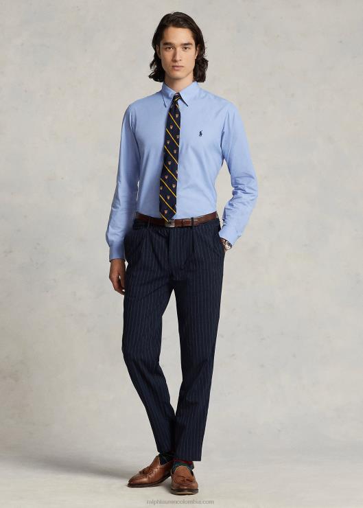 camisa de sarga de corte clásico hombres azul Ralph Lauren 2XR2V93
