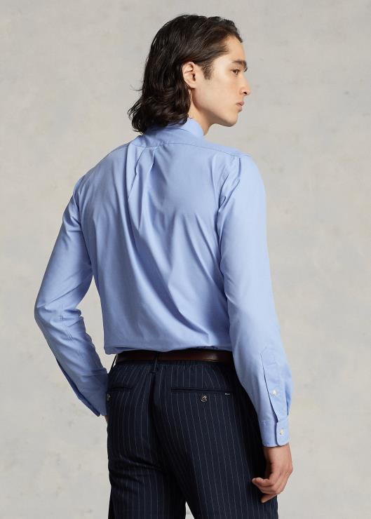 camisa de sarga de corte clásico hombres azul Ralph Lauren 2XR2V93