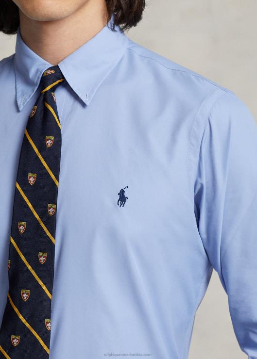 camisa de sarga de corte clásico hombres azul Ralph Lauren 2XR2V93