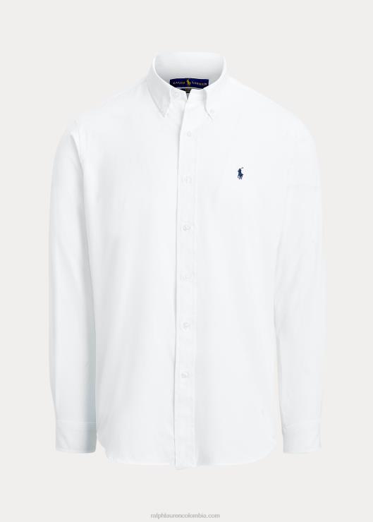 camisa de sarga de corte clásico hombres blanco Ralph Lauren 2XR2V1299
