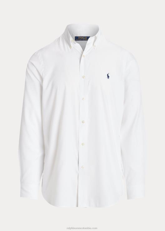 camisa de sarga de corte clásico hombres blanco Ralph Lauren 2XR2V94