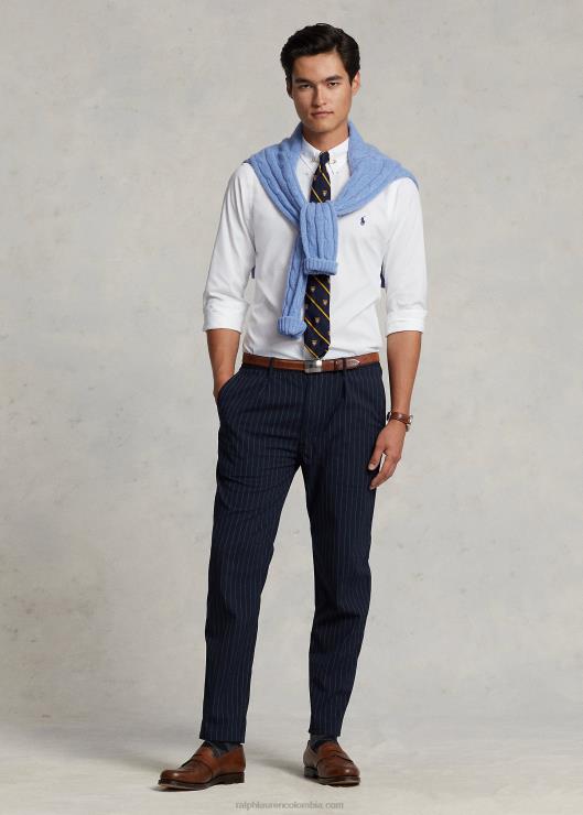 camisa de sarga de corte clásico hombres blanco Ralph Lauren 2XR2V94