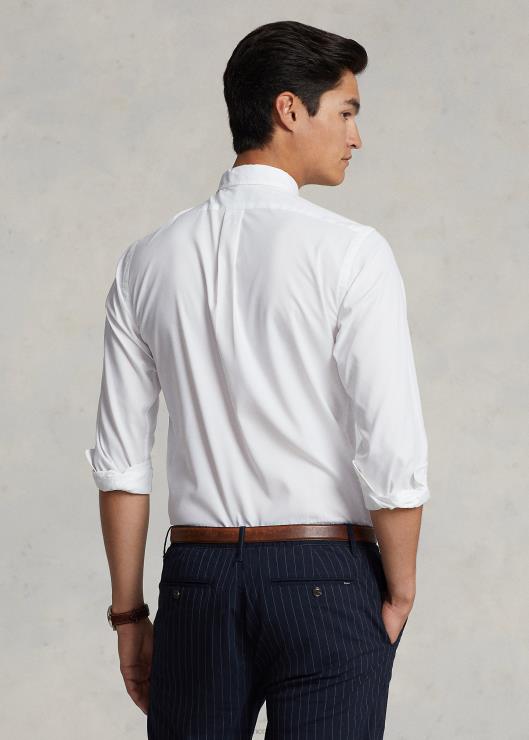 camisa de sarga de corte clásico hombres blanco Ralph Lauren 2XR2V94