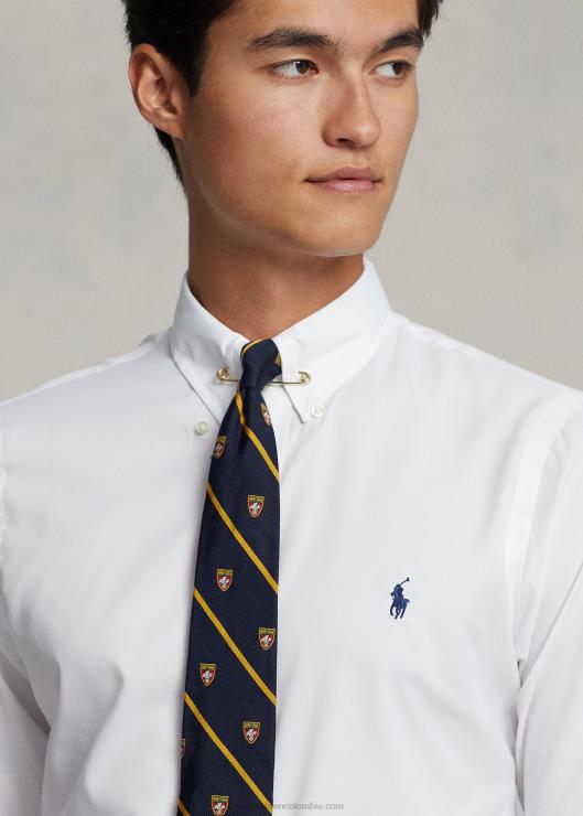 camisa de sarga de corte clásico hombres blanco Ralph Lauren 2XR2V94