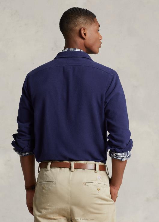 camisa de trabajo de gamuza de corte clásico hombres Marina de Newport Ralph Lauren 2XR2V130