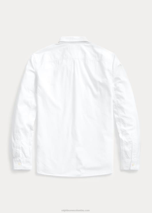 camisa de trabajo de sarga hombres blanco Ralph Lauren 2XR2V1715