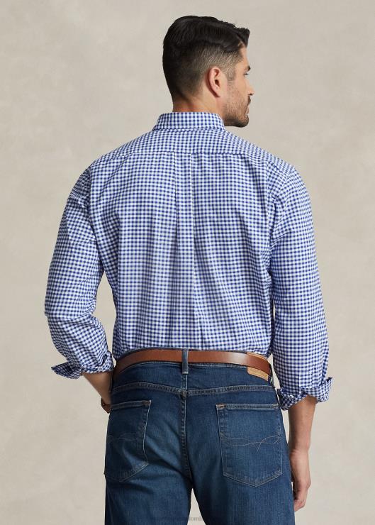 camisa oxford a cuadros hombres guinga azul/blanco Ralph Lauren 2XR2V1839