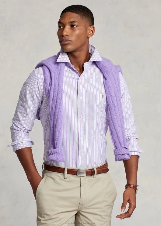 camisa oxford de corte clasico a rayas hombres hampton morado azul marino multicolor Ralph Lauren 2XR2V8418 2XR2V8418 Camisas Ralph Lauren Colombia Ralph Lauren Colombia en venta Compra Ralph Lauren a...