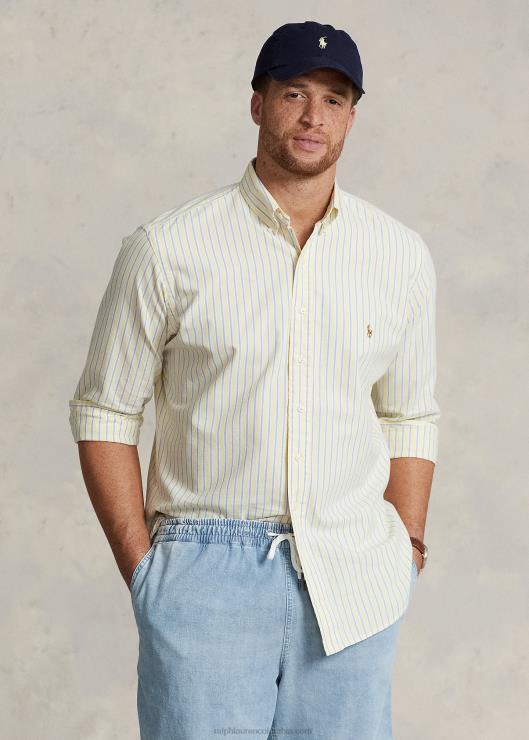 camisa oxford de corte clásico hombres amarillo/azul marino multicolor Ralph Lauren 2XR2V1599