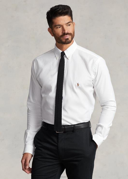 camisa oxford elástica de alto rendimiento hombres blanco Ralph Lauren 2XR2V1446