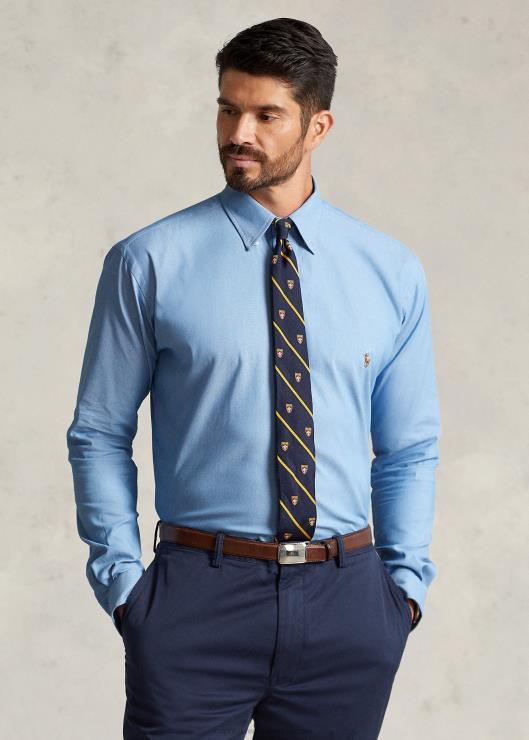 camisa oxford elástica de alto rendimiento hombres bsr azul Ralph Lauren 2XR2V1445