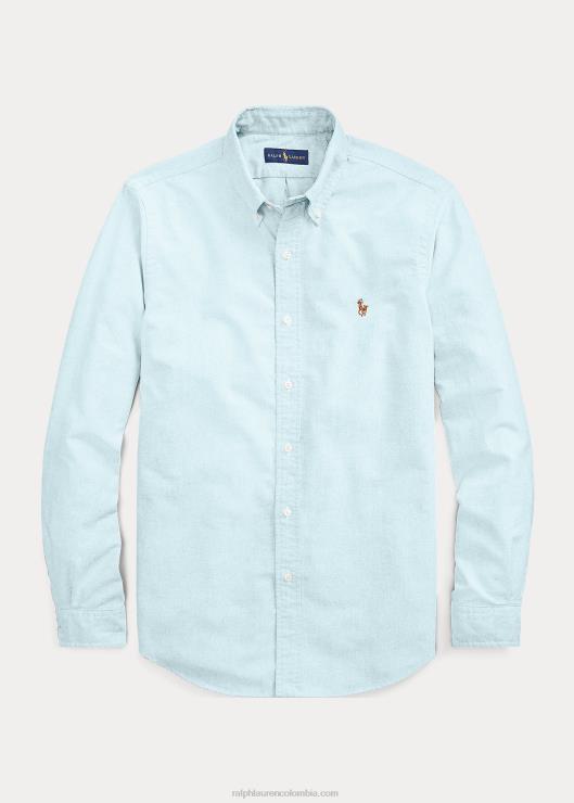 camisa oxford slim fit elástica hombres azul egeo Ralph Lauren 2XR2V605