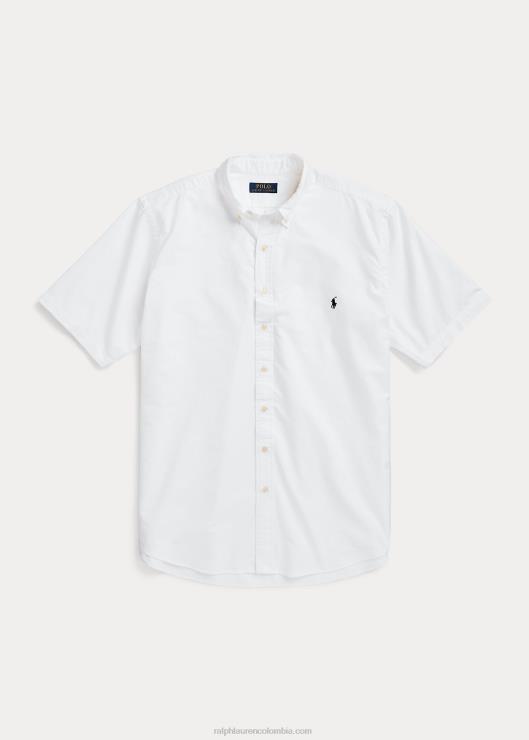 camisa oxford teñida en prenda hombres blanco Ralph Lauren 2XR2V1878