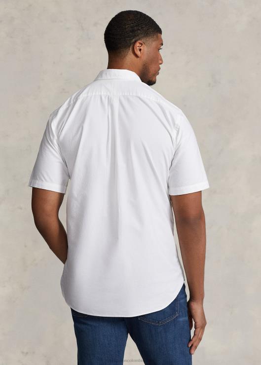 camisa oxford teñida en prenda hombres blanco Ralph Lauren 2XR2V1878