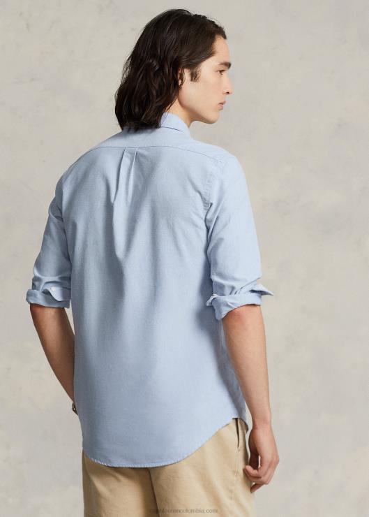camisa polo de corte clásico con oso oxford hombres oso de primavera azul Ralph Lauren 2XR2V656