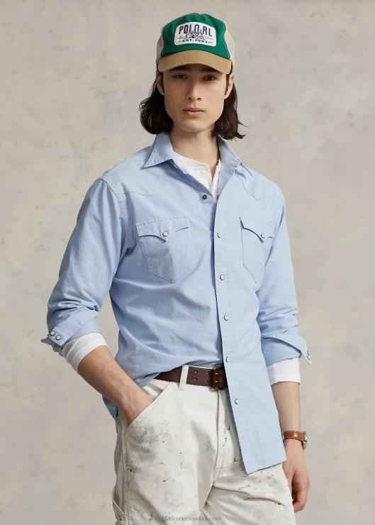 camisa vaquera oxford hombres azul Ralph Lauren 2XR2V458