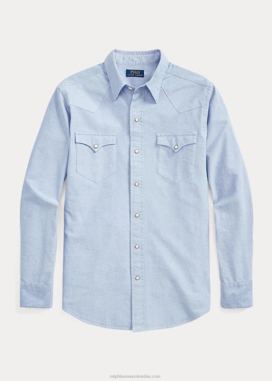 camisa vaquera oxford hombres azul Ralph Lauren 2XR2V458