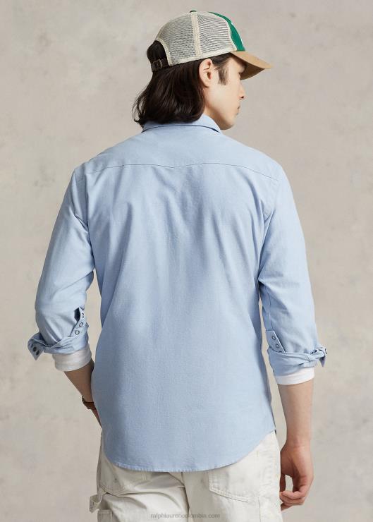 camisa vaquera oxford hombres azul Ralph Lauren 2XR2V458