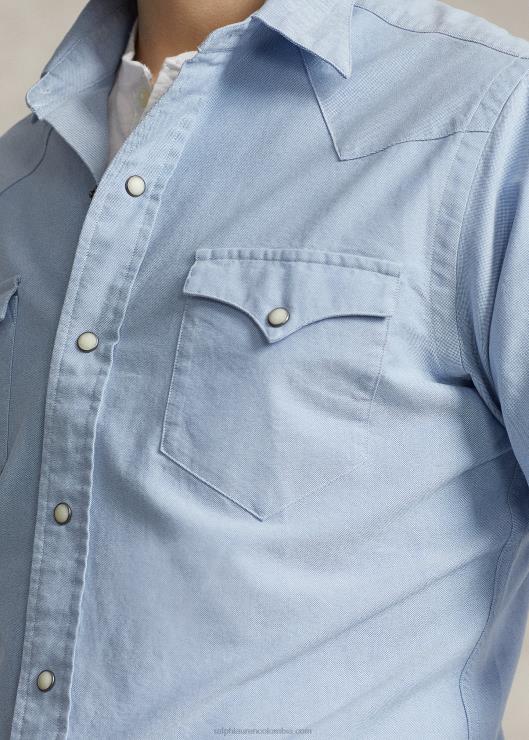 camisa vaquera oxford hombres azul Ralph Lauren 2XR2V458