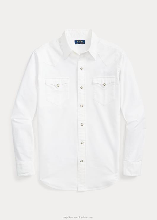 camisa vaquera oxford hombres blanco Ralph Lauren 2XR2V457