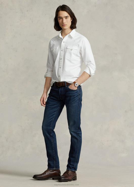 camisa vaquera oxford hombres blanco Ralph Lauren 2XR2V457