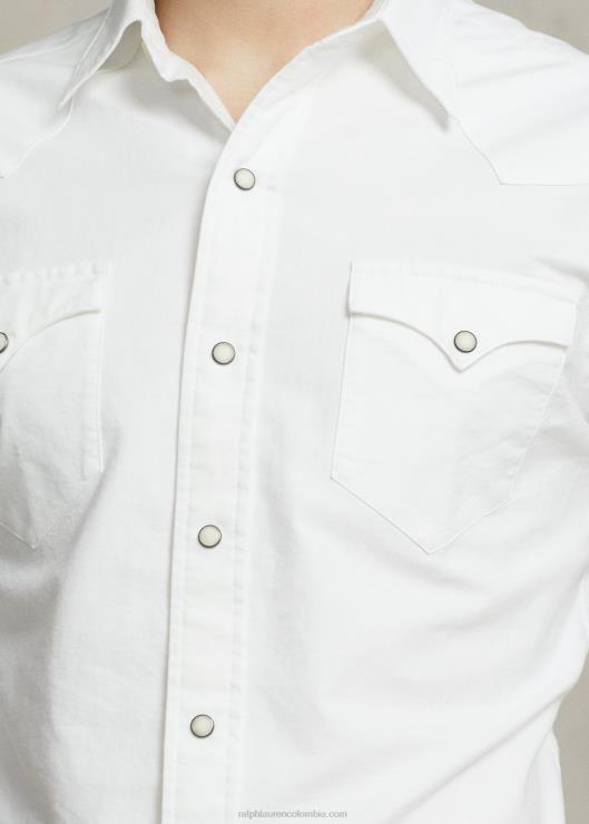 camisa vaquera oxford hombres blanco Ralph Lauren 2XR2V457