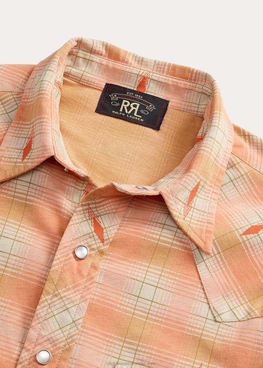 camisa vaquera slim fit de punto a cuadros hombres rojo/crema multicolor Ralph Lauren 2XR2V1753