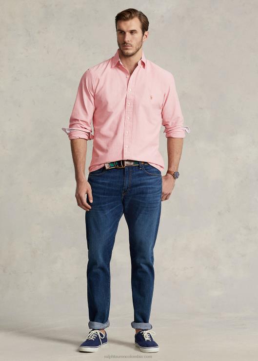 la icónica camisa oxford hombres amanecer rojo Ralph Lauren 2XR2V1439