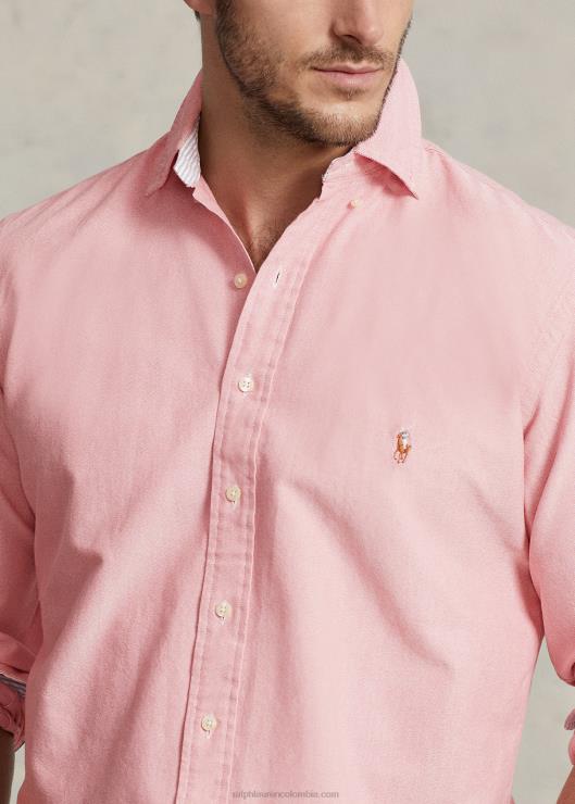 la icónica camisa oxford hombres amanecer rojo Ralph Lauren 2XR2V1439