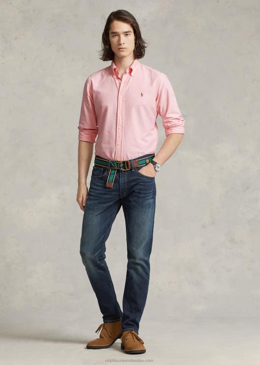 la icónica camisa oxford-todos los calces hombres rosa Ralph Lauren 2XR2V8375
