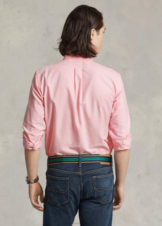 la icónica camisa oxford-todos los calces hombres rosa Ralph Lauren 2XR2V8375