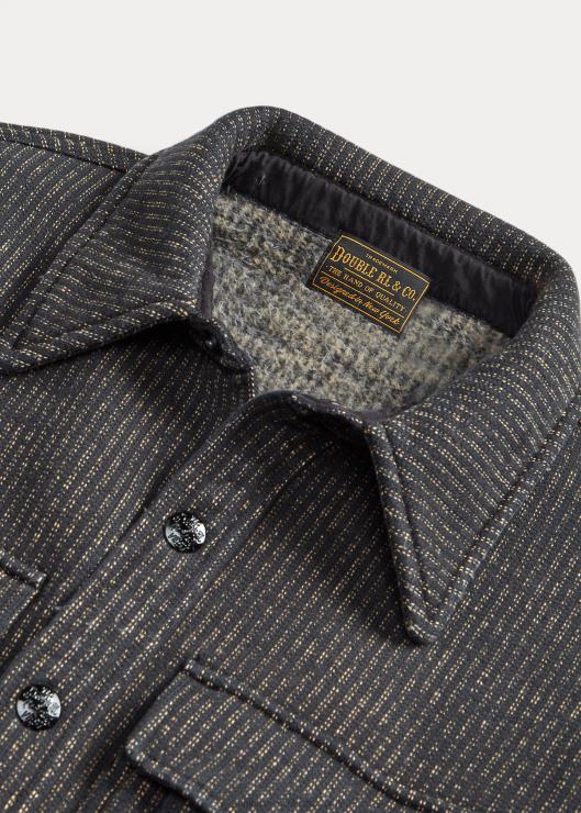 sobrecamisa jacquard hombres carbón/crema Ralph Lauren 2XR2V1781