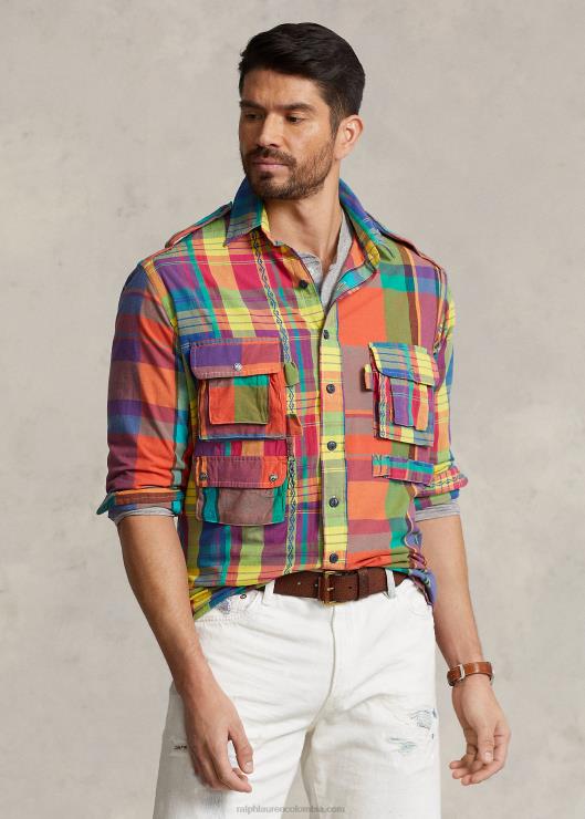 sobrecamisa madras fun hombres madrás funshirt Ralph Lauren 2XR2V1376