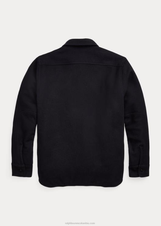 sobrecamisa melton de lana acolchada hombres Azul marino Ralph Lauren 2XR2V1794