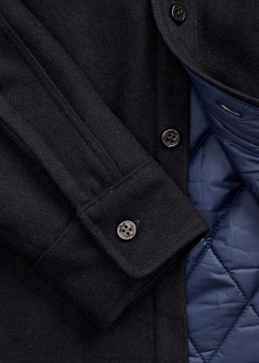 sobrecamisa melton de lana acolchada hombres Azul marino Ralph Lauren 2XR2V1794