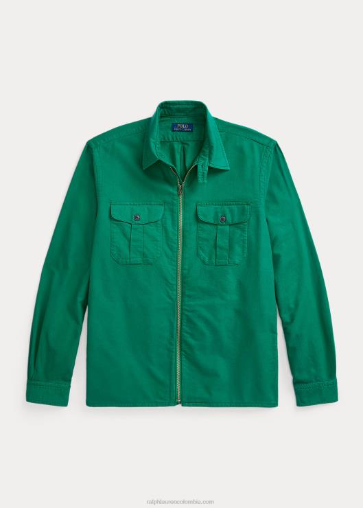 sobrecamisa oxford teñida en prenda hombres verde primario Ralph Lauren 2XR2V1348