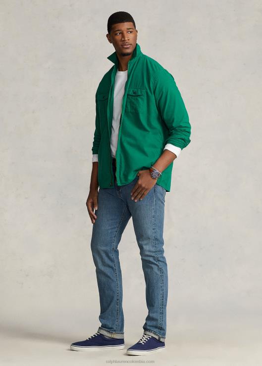 sobrecamisa oxford teñida en prenda hombres verde primario Ralph Lauren 2XR2V1348