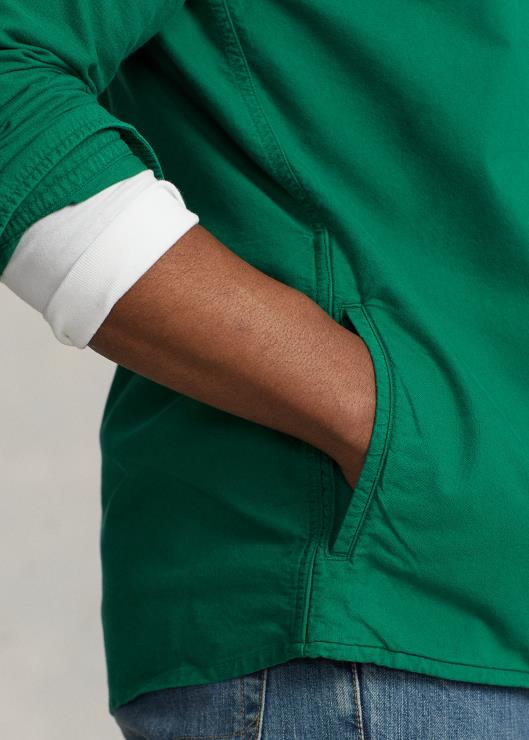 sobrecamisa oxford teñida en prenda hombres verde primario Ralph Lauren 2XR2V1348