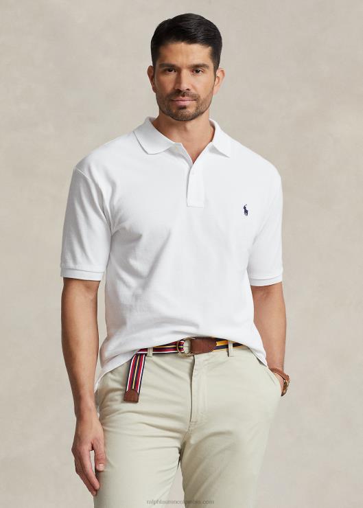 el icónico polo de malla hombres blanco Ralph Lauren 2XR2V1815
