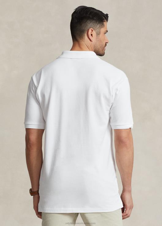 el icónico polo de malla hombres blanco Ralph Lauren 2XR2V1815