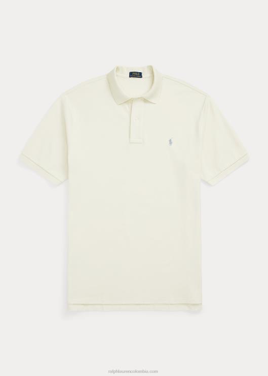 el icónico polo de malla hombres crema guía Ralph Lauren 2XR2V1829