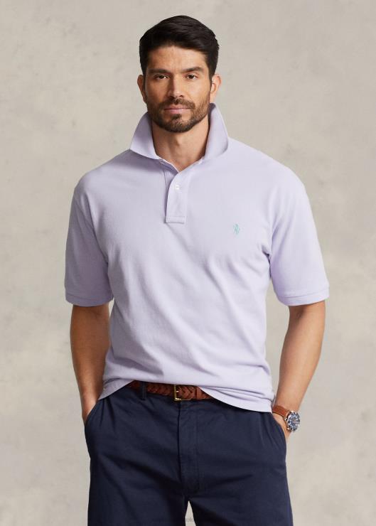 el icónico polo de malla hombres flor morada Ralph Lauren 2XR2V1828