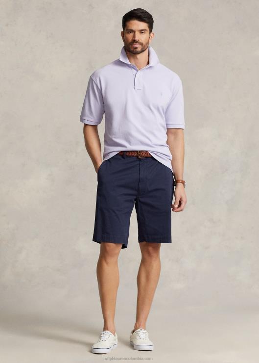 el icónico polo de malla hombres flor morada Ralph Lauren 2XR2V1828