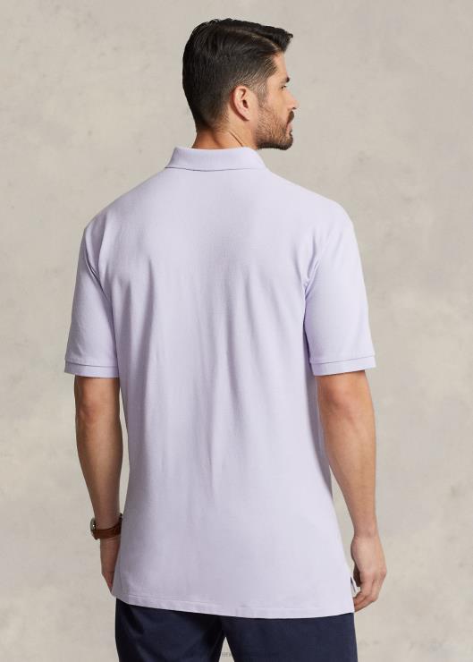 el icónico polo de malla hombres flor morada Ralph Lauren 2XR2V1828