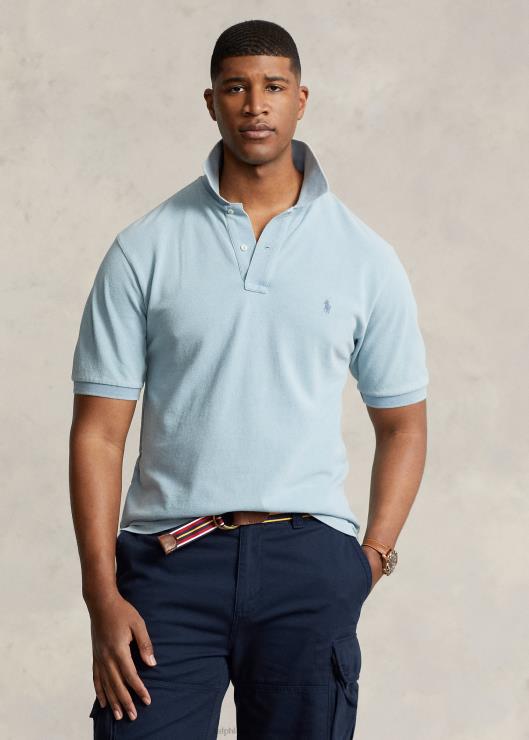 el icónico polo de malla hombres índigo claro Ralph Lauren 2XR2V1826