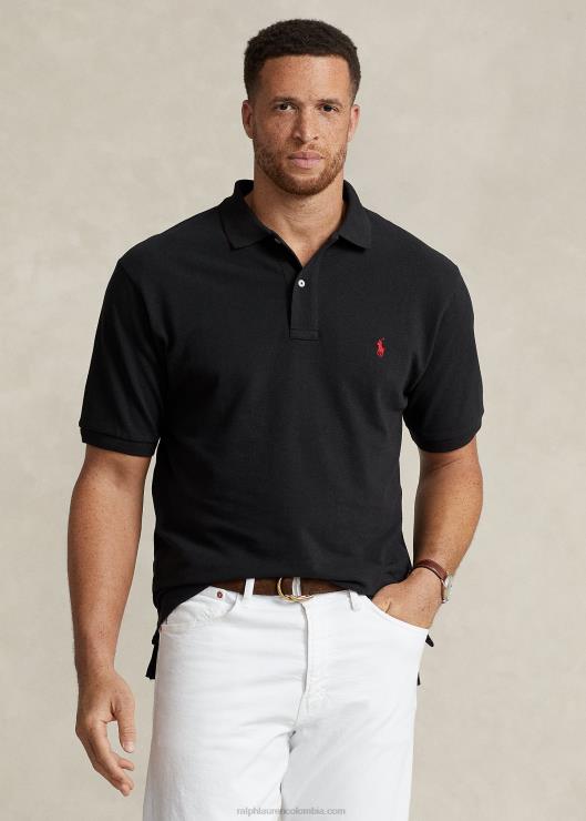el icónico polo de malla hombres negro/rojo Ralph Lauren 2XR2V1816